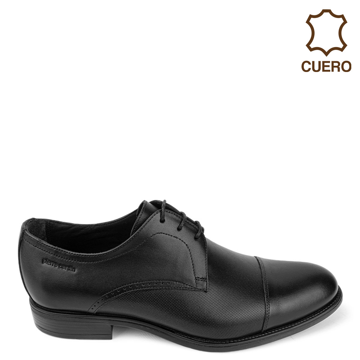 ZAPATOS DE VESTIR CUERO HOMBRE PIERRE CARDIN NEGRO VFD006 - 1