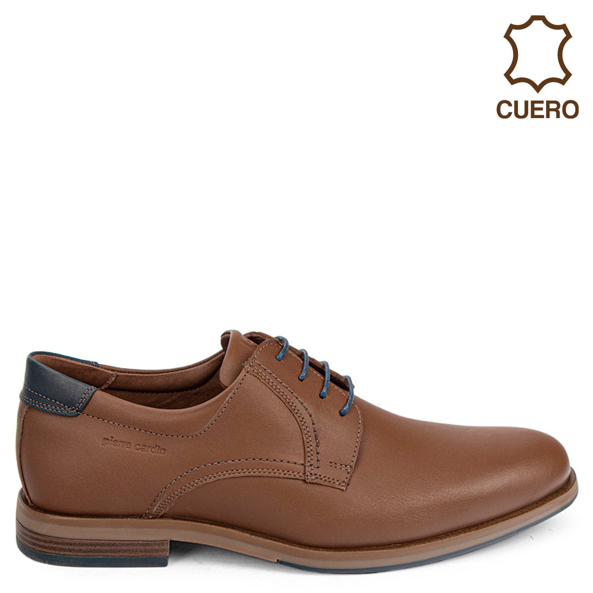 ZAPATOS CASUALES DE CUERO HOMBRE PIERRE CARDIN COGNAC - 1