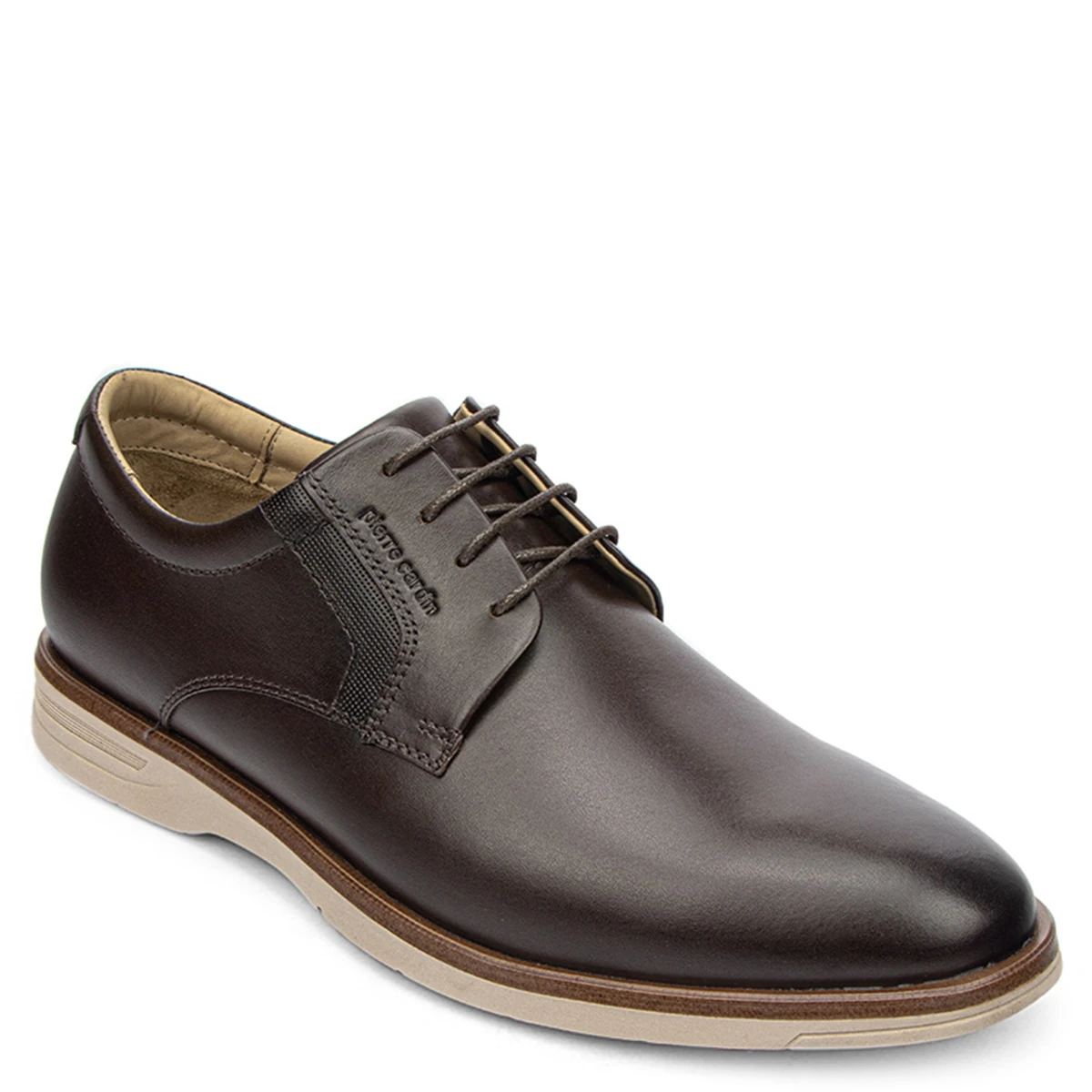 ZAPATOS CASUALES HOMBRE PIERRE CARDIN MARRÓN CN4002 CUERO - 1
