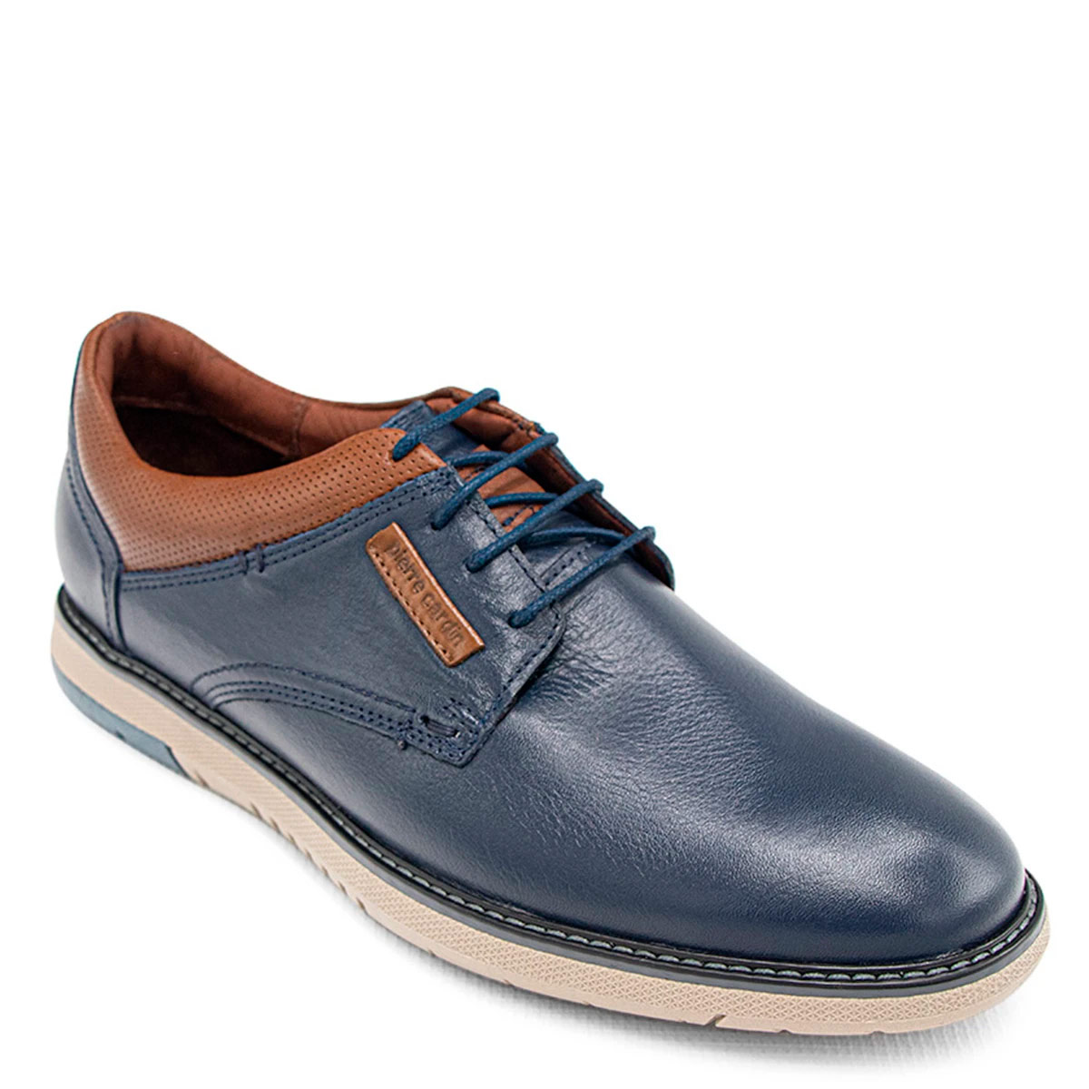ZAPATOS CASUALES DE CUERO HOMBRE PIERRE CARDIN AZUL - 2