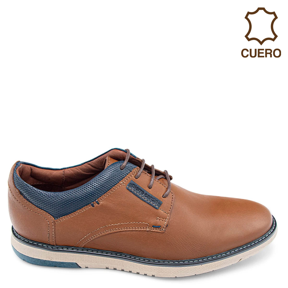 ZAPATOS CASUALES DE CUERO HOMBRE PIERRE CARDIN MARRÓN CN4002  - 1