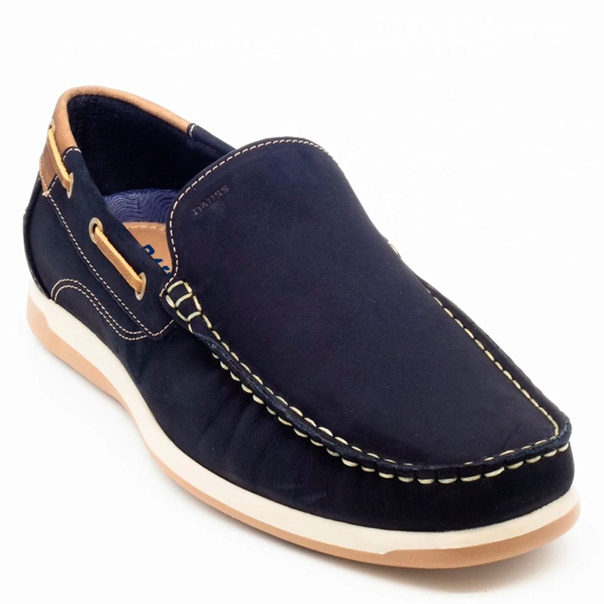 MOCASINES HOMBRE DAUSS AZUL 1102ZA CUERO - 3