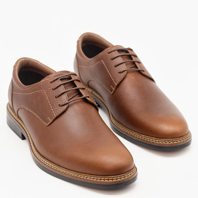 ZAPATOS DE VESTIR HOMBRE DAUSS MARRÓN 2702Z CUERO - 2