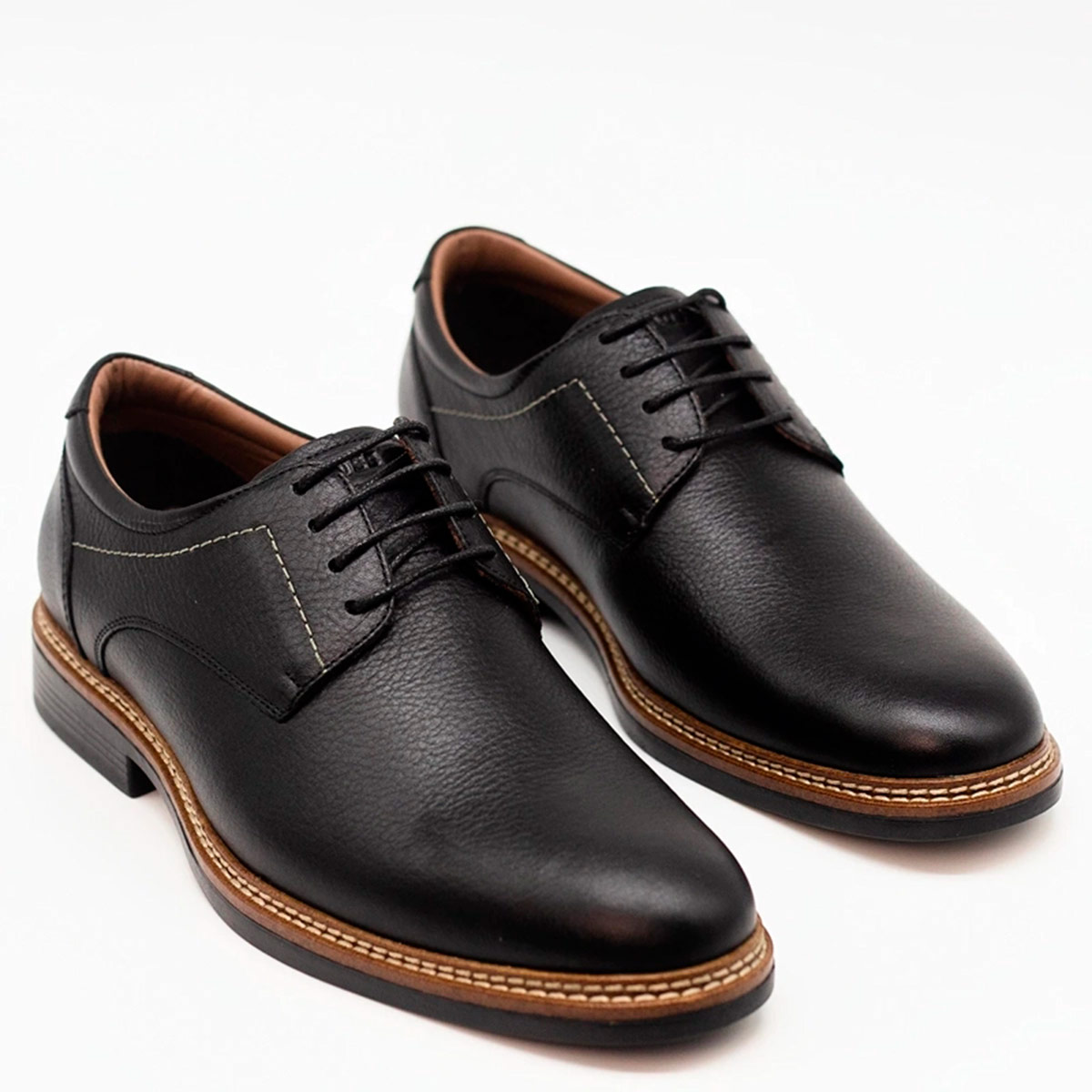 ZAPATOS DE VESTIR HOMBRE DAUSS NEGRO 2702ZA CUERO - 2