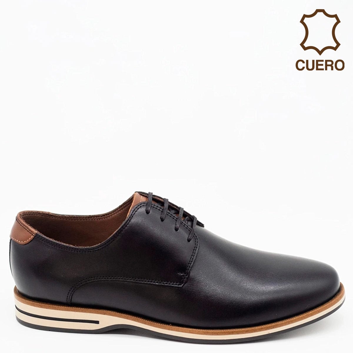 ZAPATOS DE VESTIR HOMBRE DAUSS NEGRO 5101ZA CUERO - 1