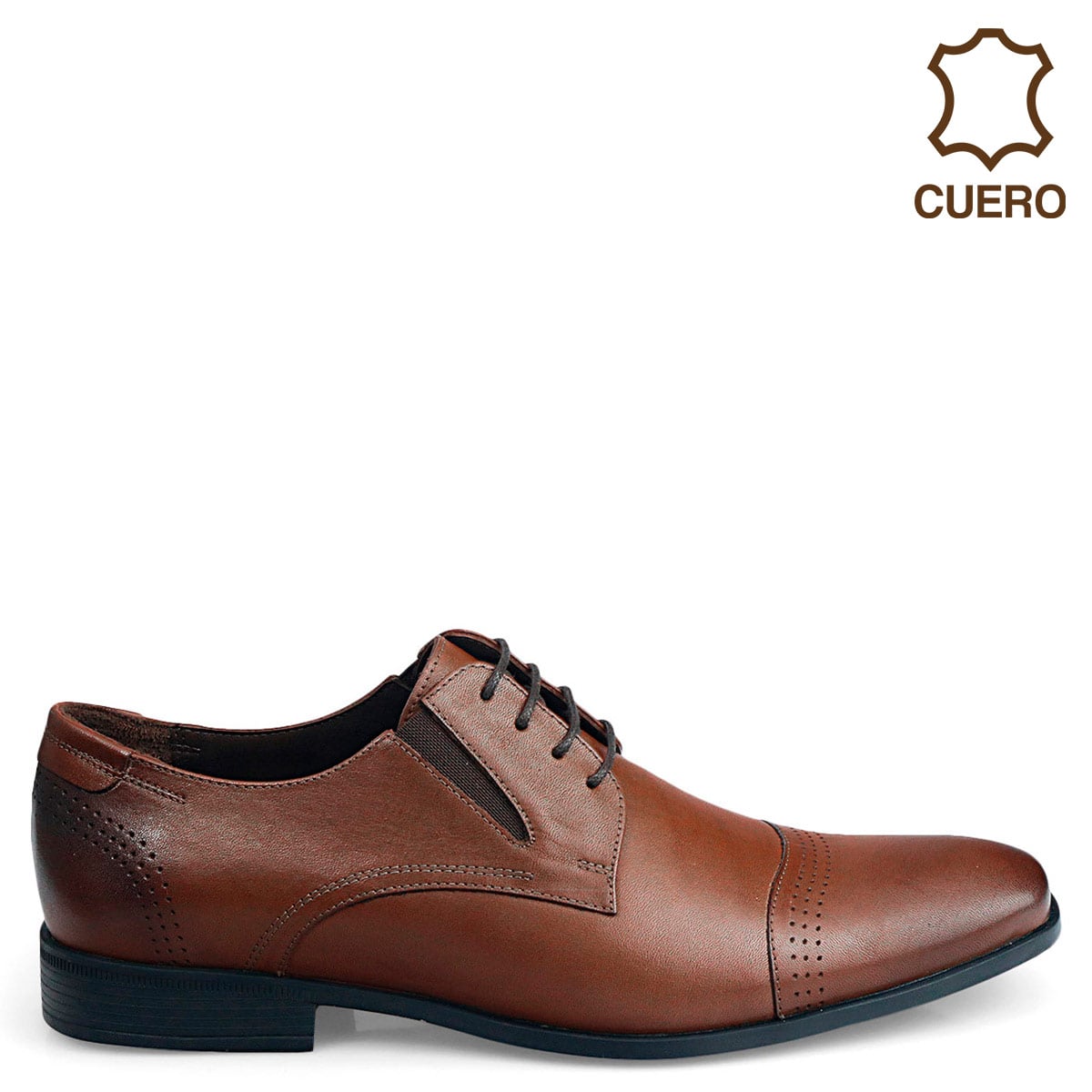 ZAPATOS DE VESTIR CUERO HOMBRE PIERRE CARDIN COGNAC VCV001 - 1