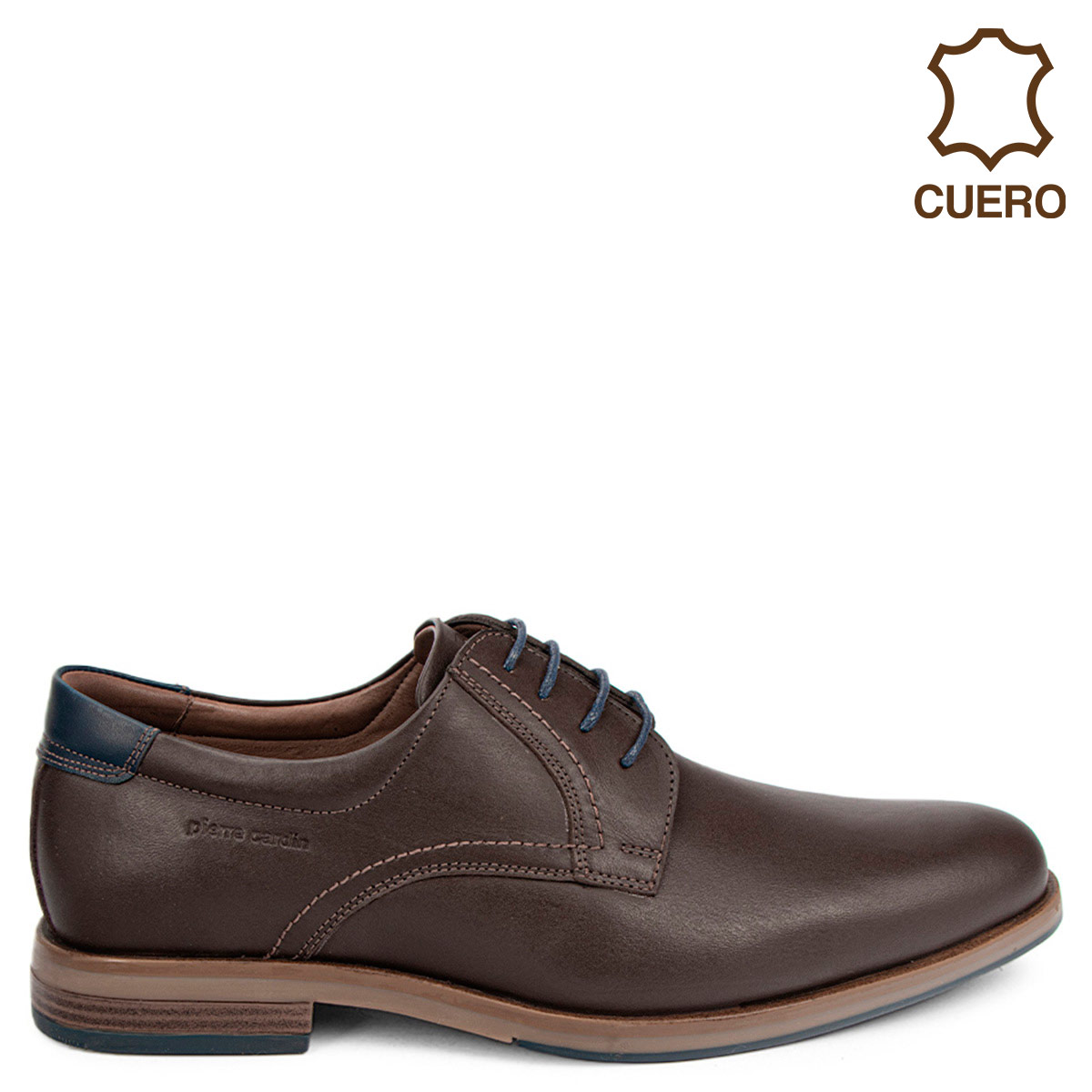 ZAPATOS CASUALES DE CUERO HOMBRE PIERRE CARDIN MARRÓN - 1
