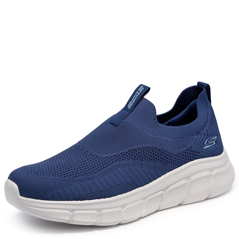 ZAPATILLAS HOMBRE SKECHERS URBANAS AZUL BOBS B FLEX - 4