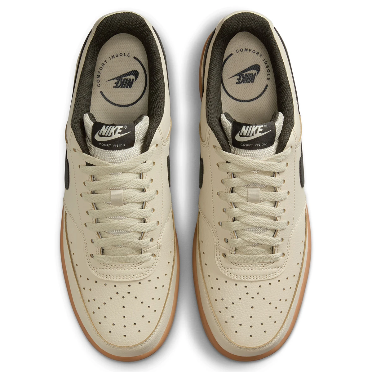 ZAPATILLAS HOMBRE NIKE URBANAS CREMA NIKE COURT VISION LO - 3