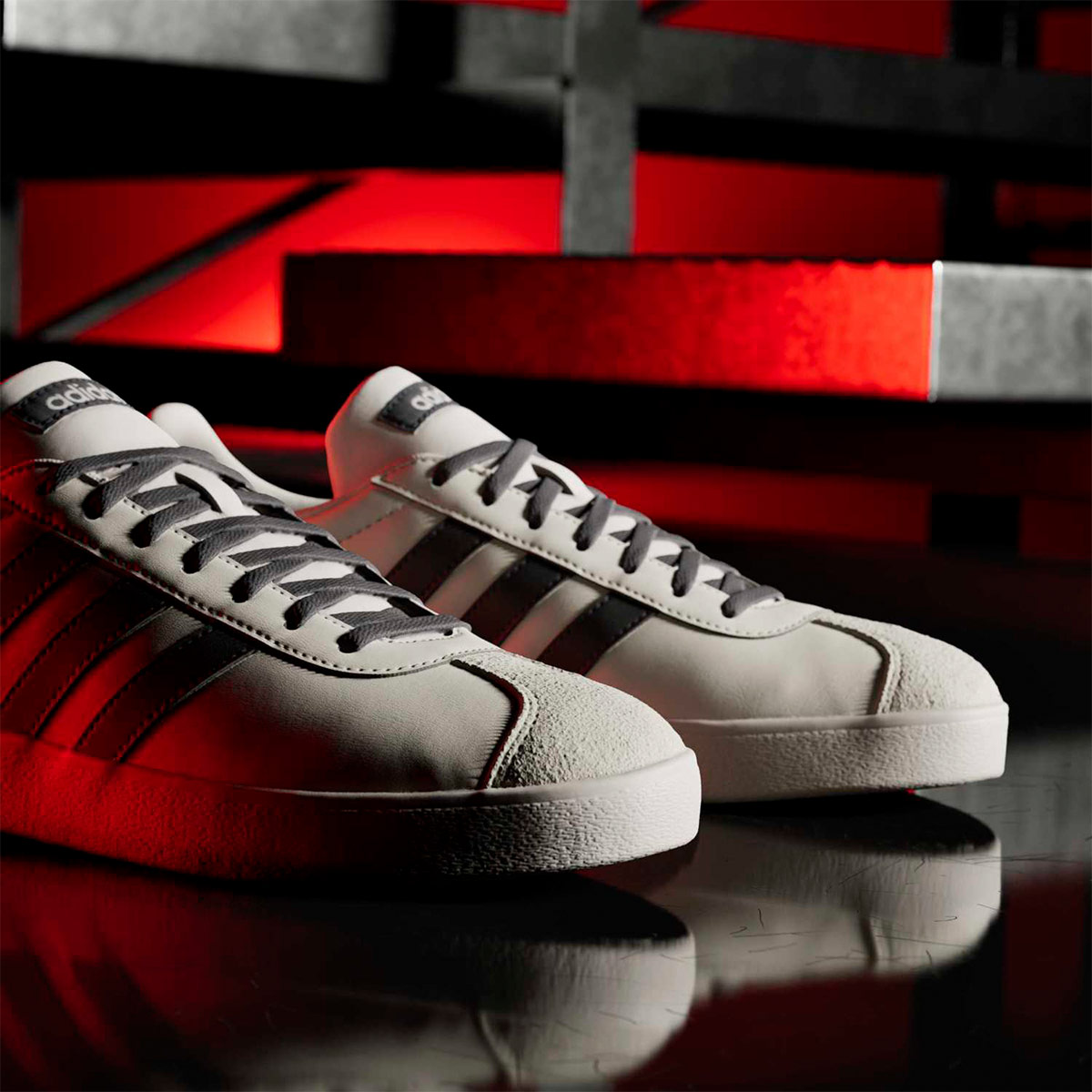 ZAPATILLAS HOMBRE ADIDAS URBANAS VL COURT AUDI REVOLUT F1 TEAM CUERO - 4
