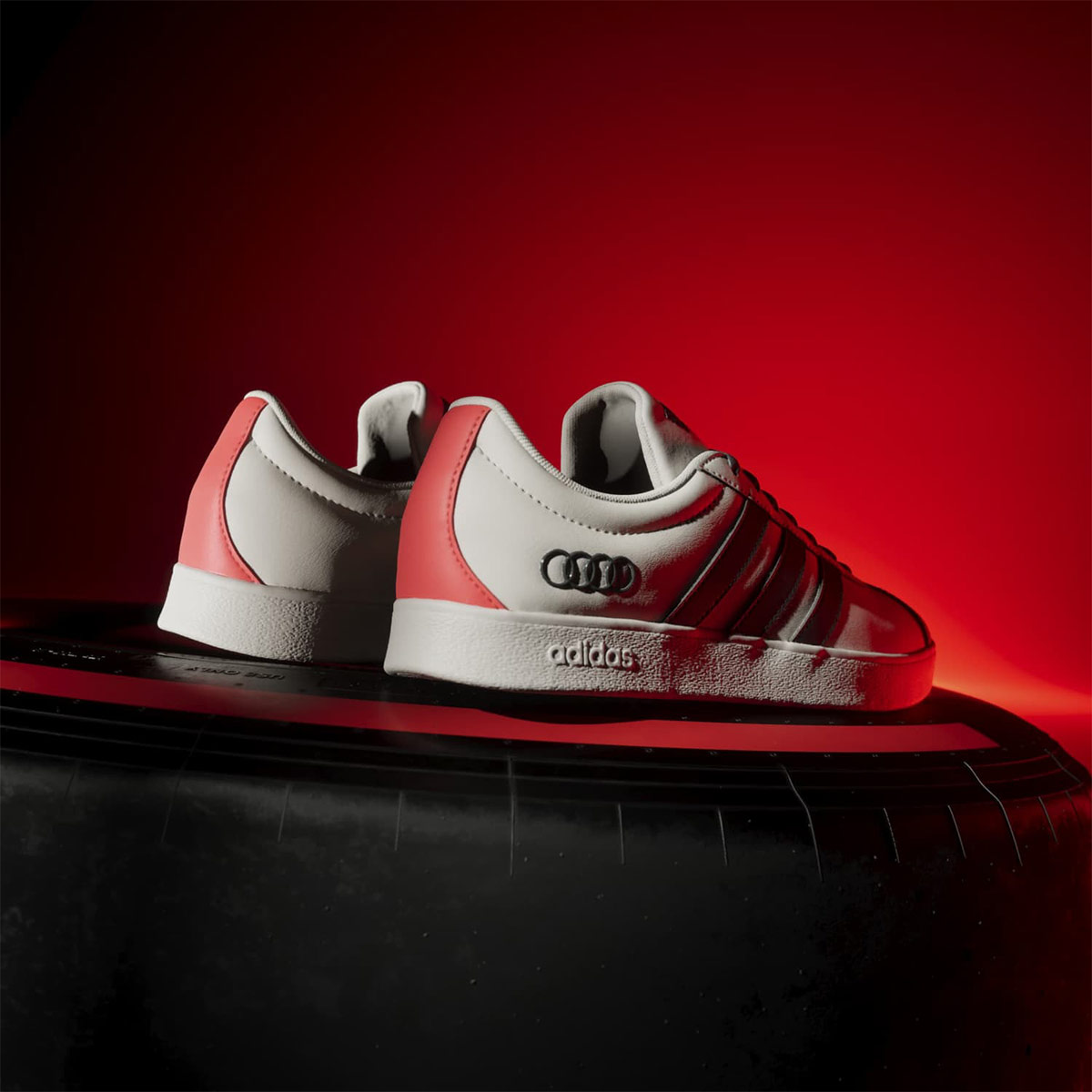 ZAPATILLAS HOMBRE ADIDAS URBANAS VL COURT AUDI REVOLUT F1 TEAM CUERO - 8