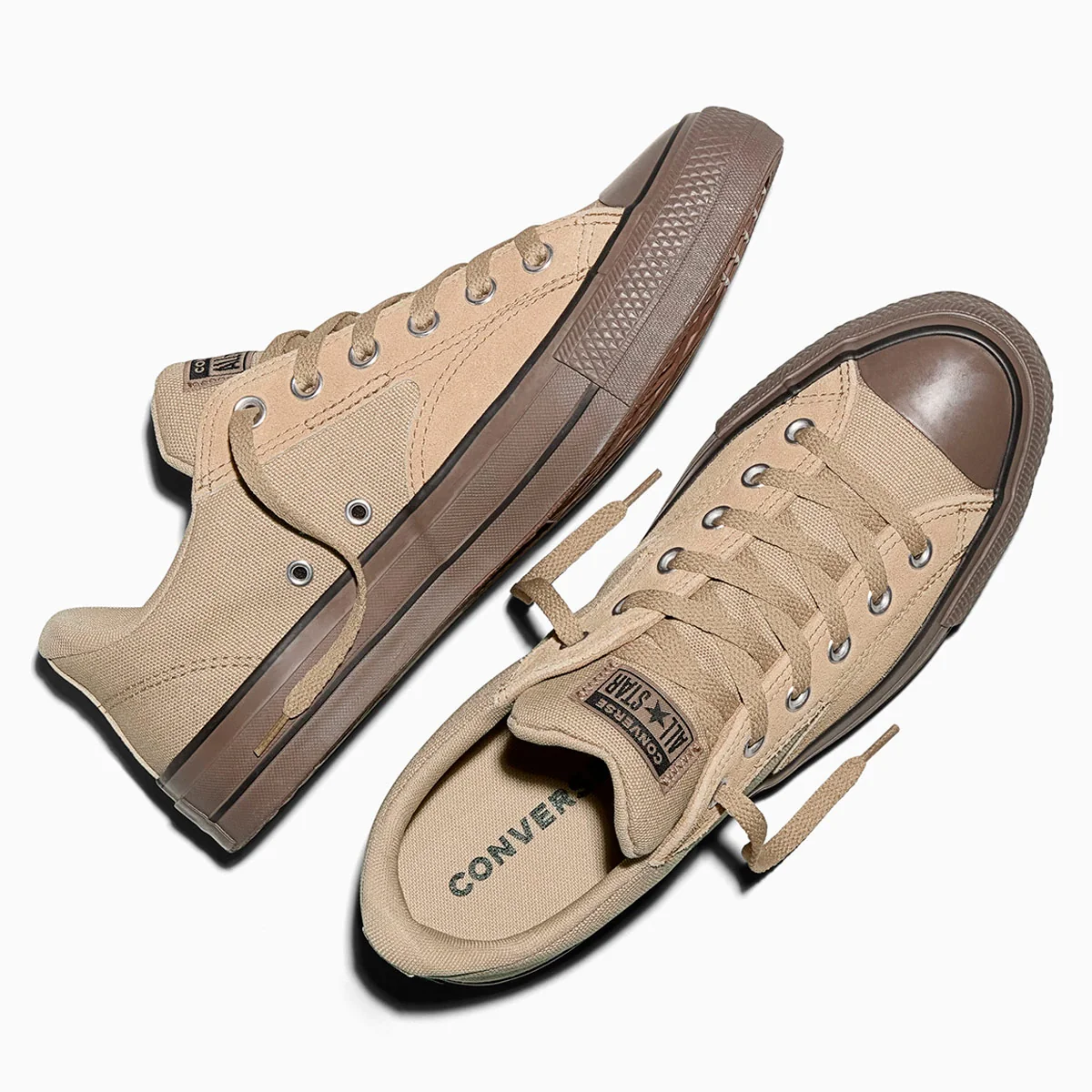 ZAPATILLAS HOMBRE CONVERSE URBANAS BEIGE CHUCK TAYLOR ALL STAR MALDEN STREET CANVAS & SUEDE - 4