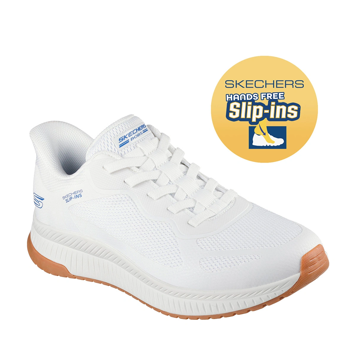 ZAPATILLAS HOMBRE SKECHERS URBANAS BLANCO SLIP INS BOBS SQUAD 4 - 3