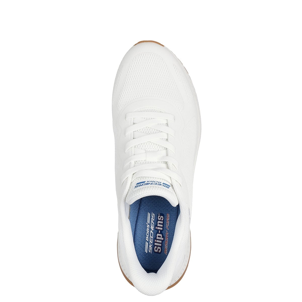 ZAPATILLAS HOMBRE SKECHERS URBANAS BLANCO SLIP INS BOBS SQUAD 4 - 4