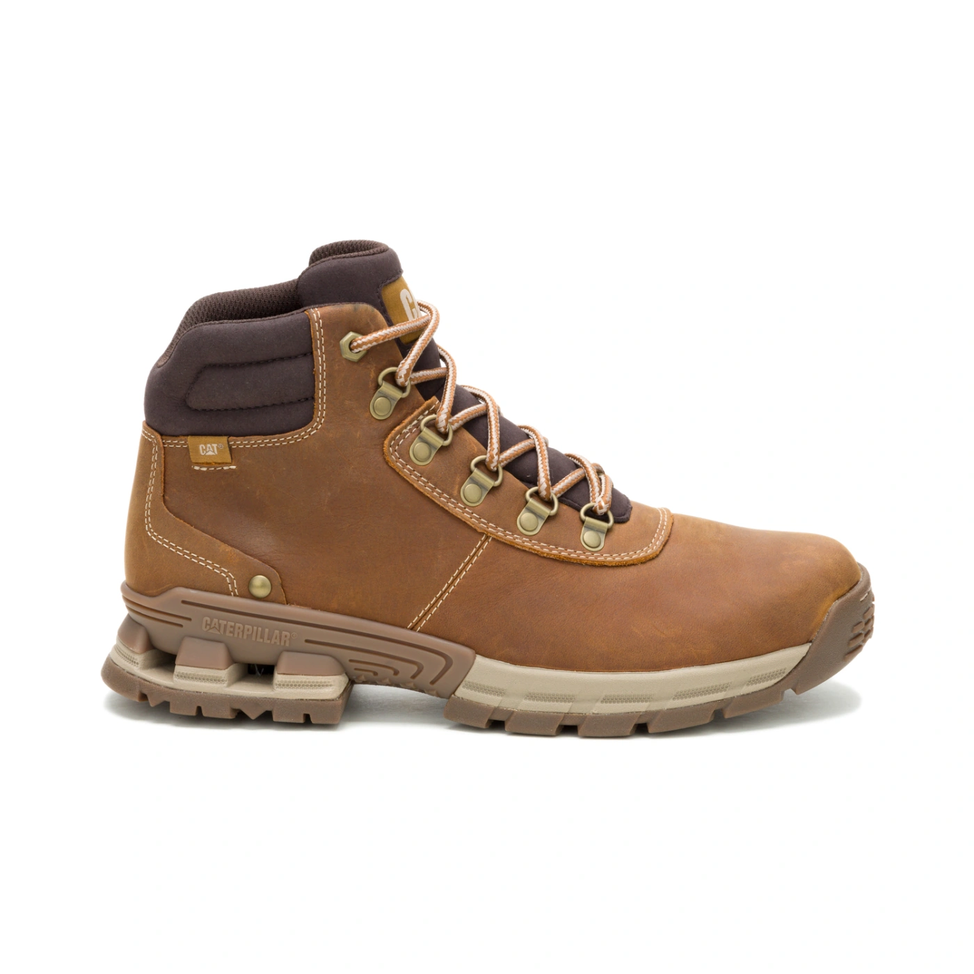 BOTINES HOMBRE CATERPILLAR CUERO CARAMELO JETTISON - 1