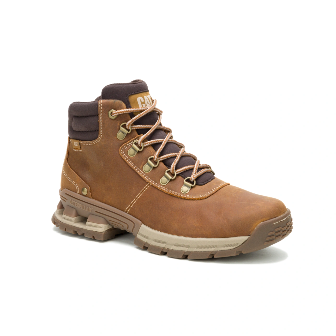 BOTINES HOMBRE CATERPILLAR CUERO CARAMELO JETTISON - 2