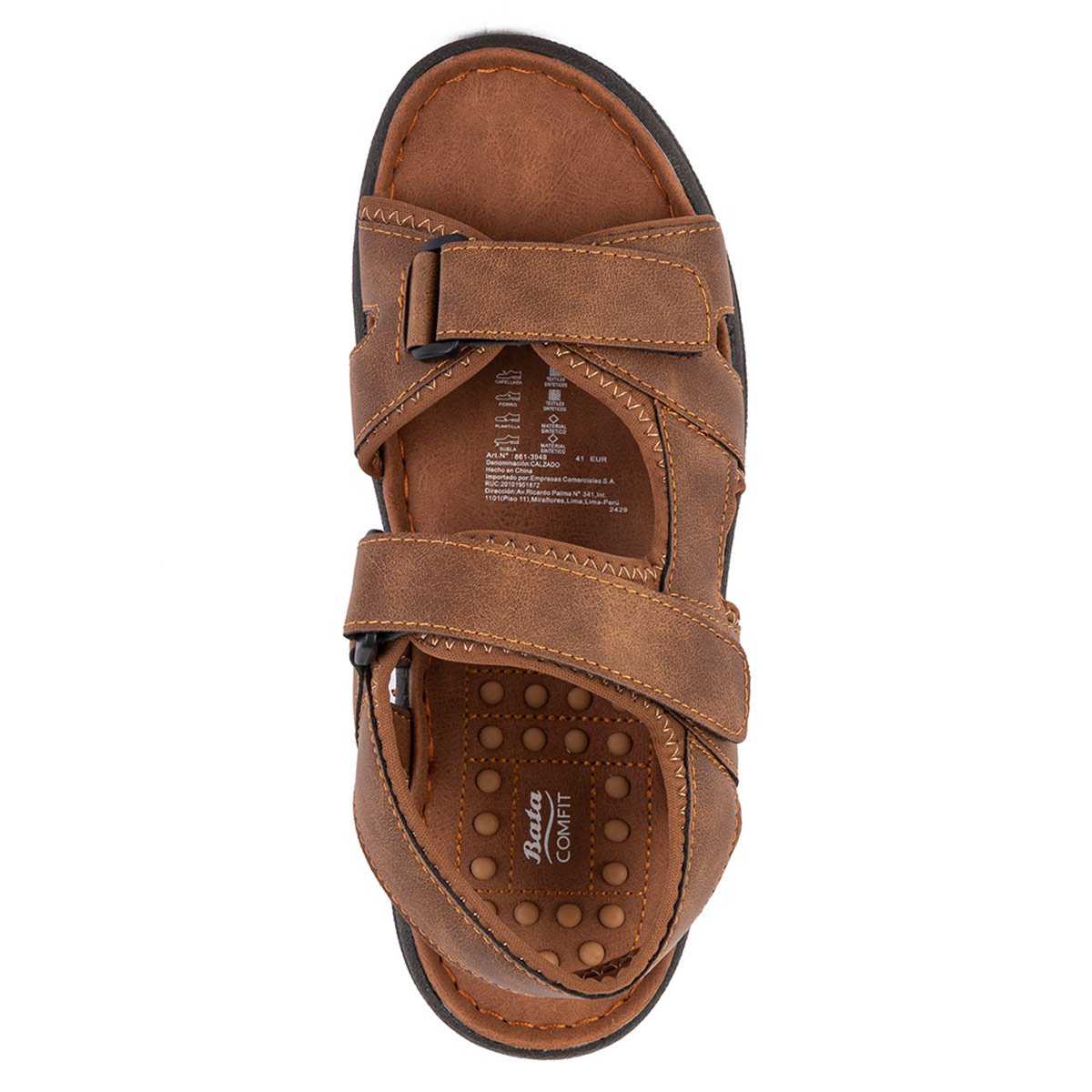 SANDALIAS HOMBRE BATA MARRÓN CHOT - 4