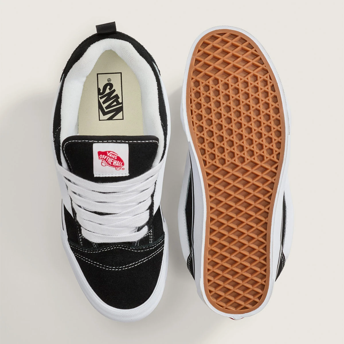 ZAPATILLAS HOMBRE VANS URBANAS NEGRO KNU SKOOL CUERO - 3