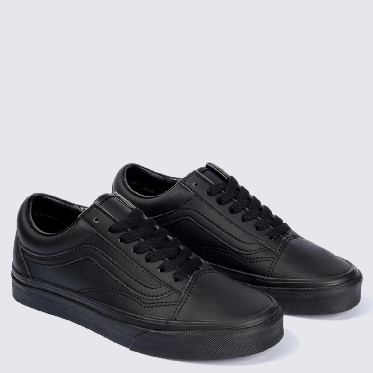 ZAPATILLAS HOMBRE VANS URBANAS NEGRO UA OLD SK CUERO - 2
