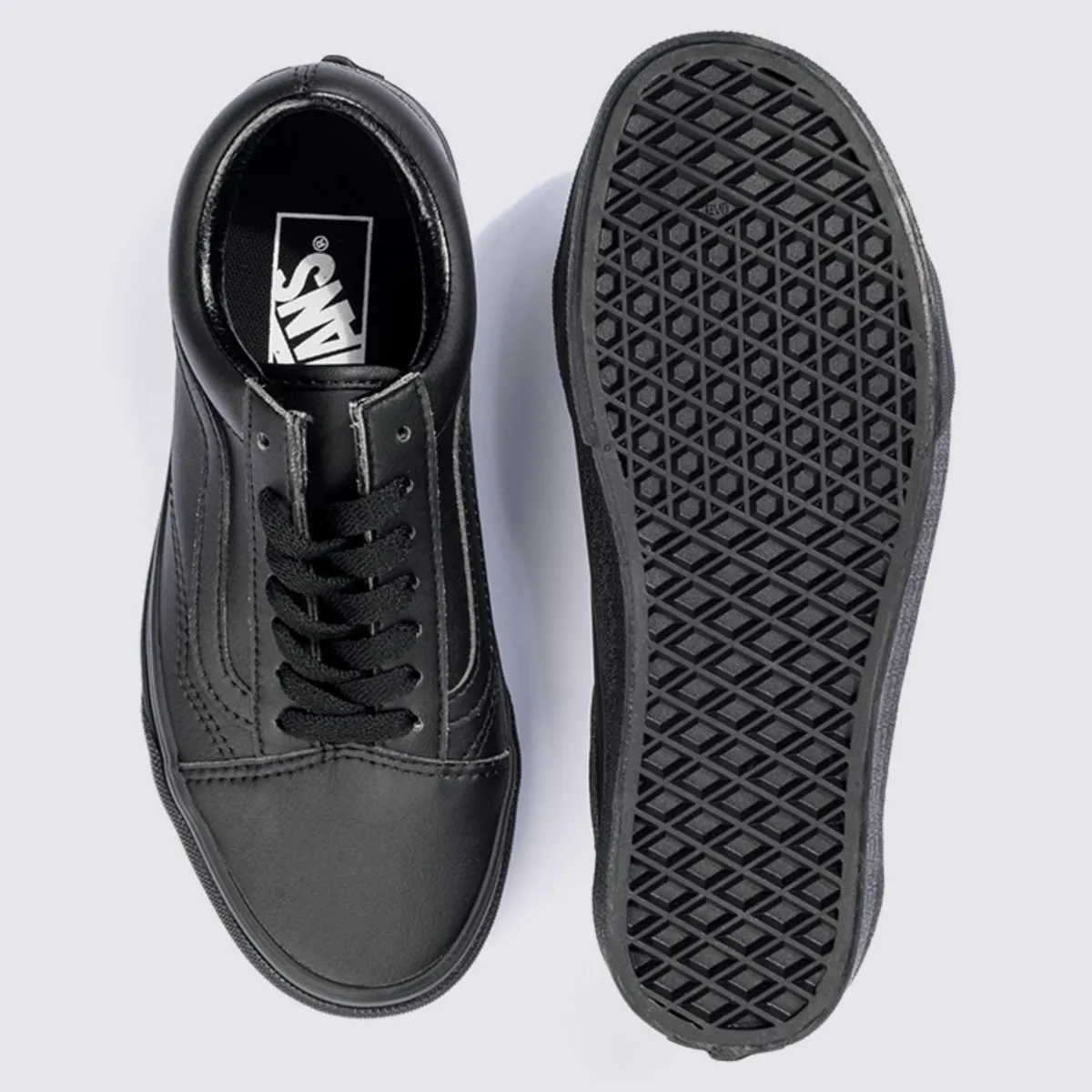 ZAPATILLAS HOMBRE VANS URBANAS NEGRO UA OLD SK CUERO - 4