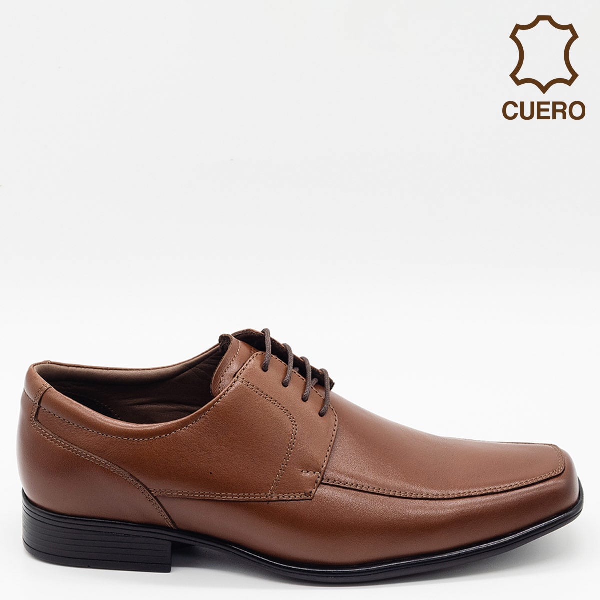 ZAPATOS DE VESTIR HOMBRE DAUSS MARRÓN CUERO - 1