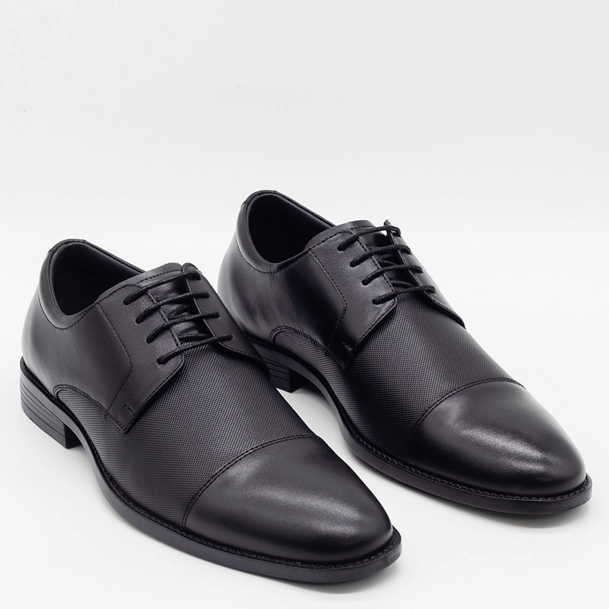 ZAPATOS DE VESTIR HOMBRE DAUSS NEGRO CUERO - 2