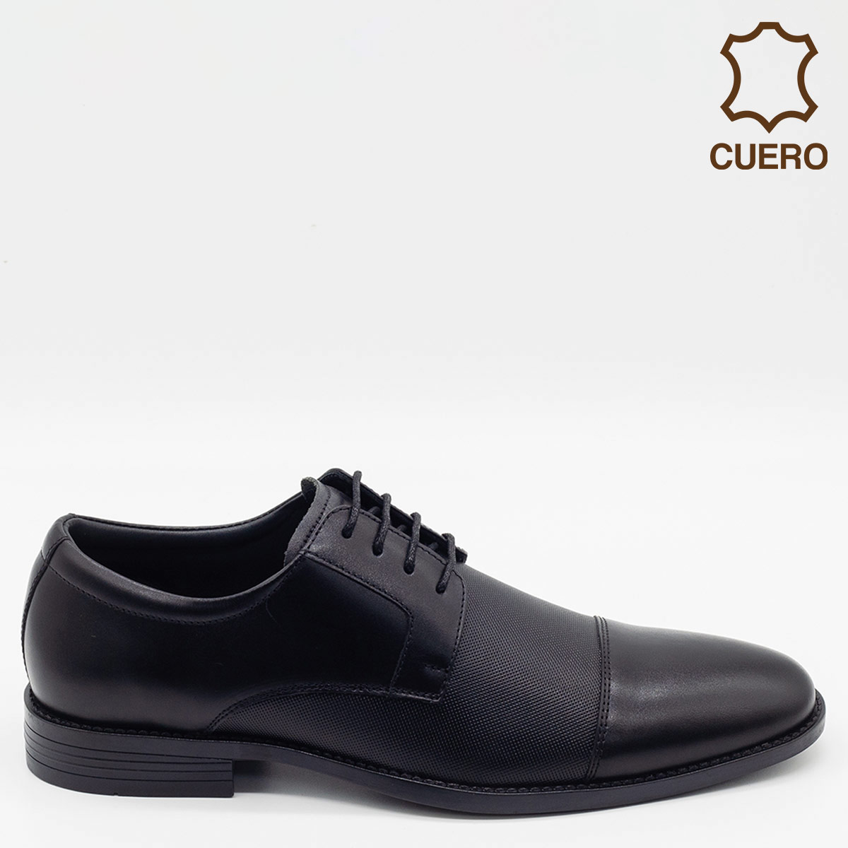 ZAPATOS DE VESTIR HOMBRE DAUSS NEGRO CUERO - 1