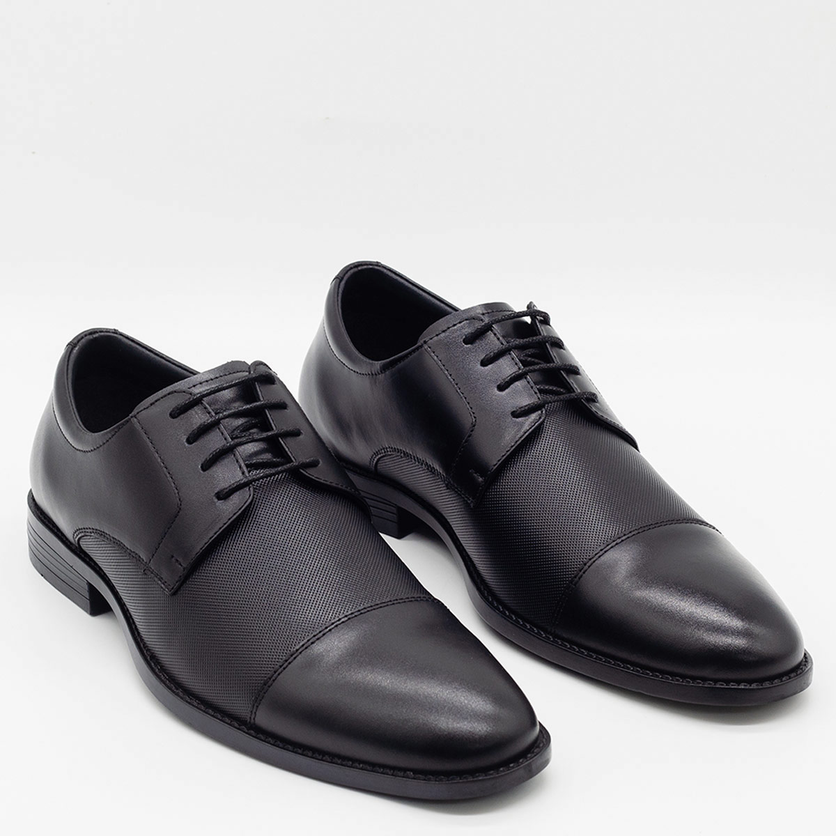 ZAPATOS DE VESTIR HOMBRE DAUSS NEGRO CUERO - 2