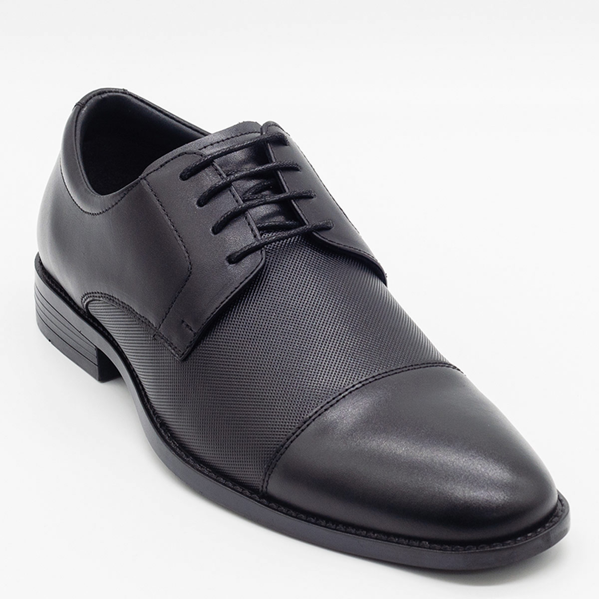 ZAPATOS DE VESTIR HOMBRE DAUSS NEGRO CUERO - 3