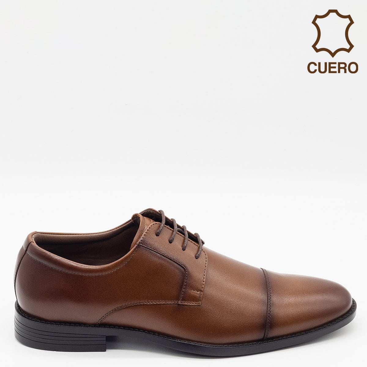 ZAPATOS DE VESTIR HOMBRE DAUSS MARRÓN CUERO - 1