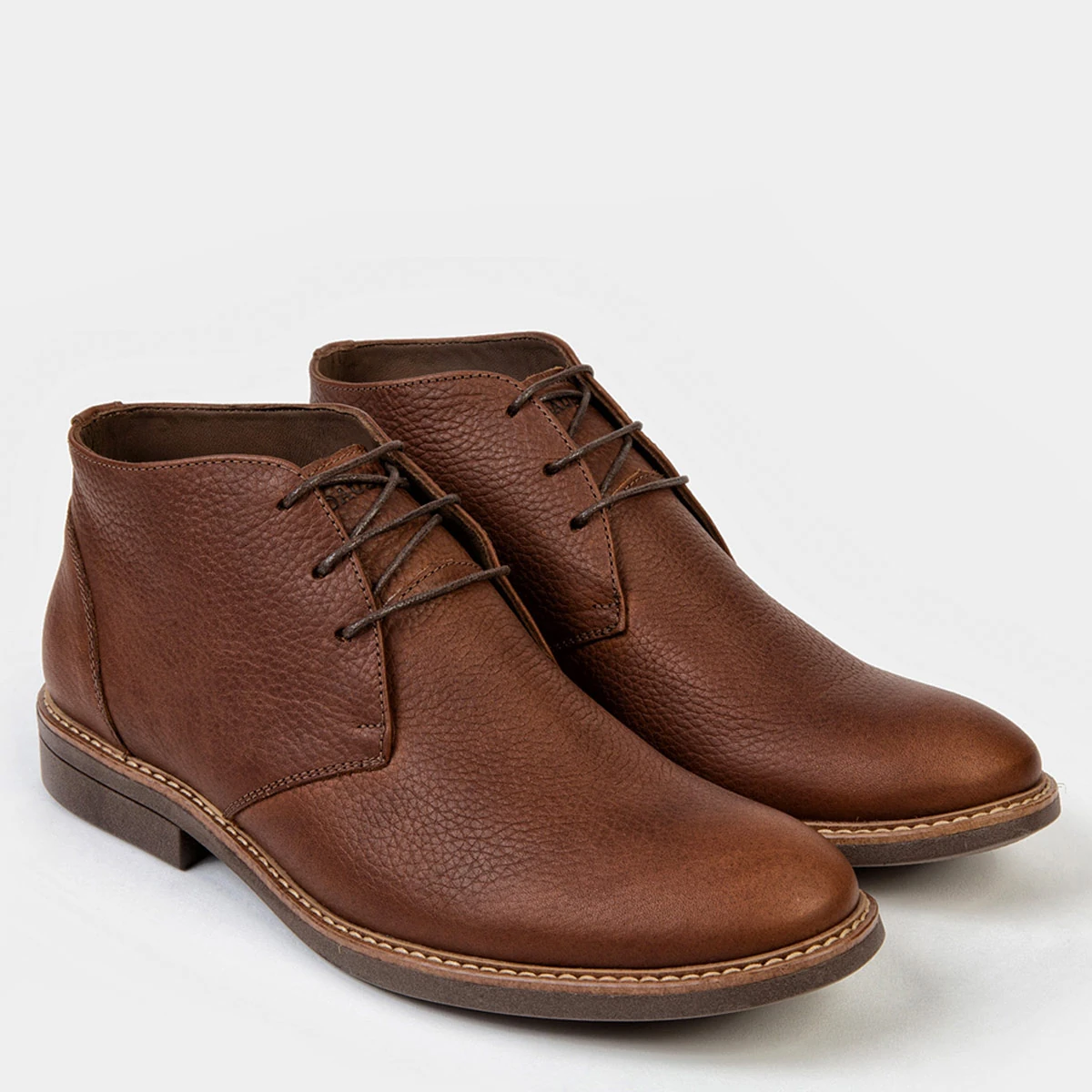 BOTINES HOMBRE DAUSS MARRÓN 1010BZ CUERO - 2
