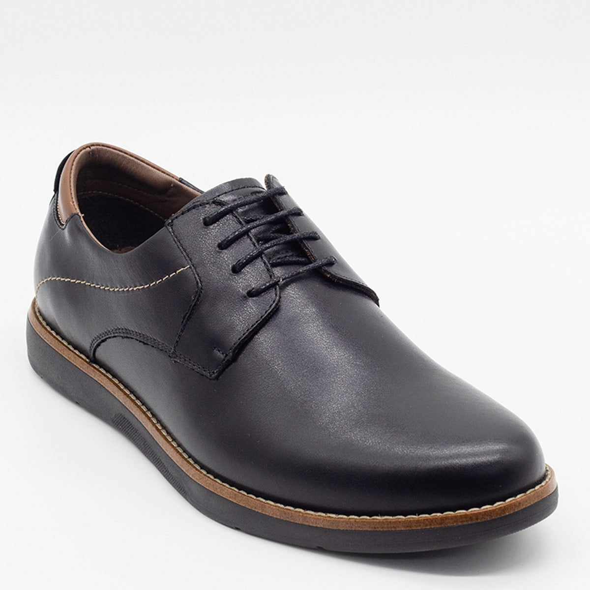 ZAPATOS DE VESTIR HOMBRE DAUSS NEGRO 3705Z CUERO - 3