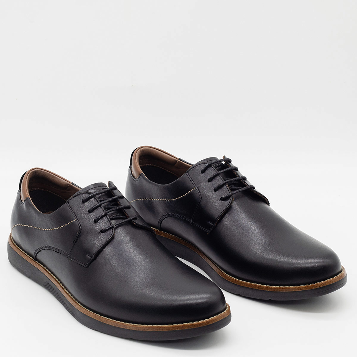 ZAPATOS DE VESTIR HOMBRE DAUSS NEGRO 3705Z CUERO - 2