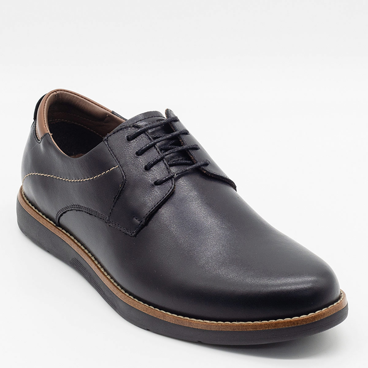 ZAPATOS DE VESTIR HOMBRE DAUSS NEGRO 3705Z CUERO - 3