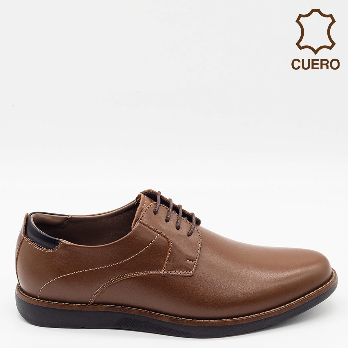 ZAPATOS DE VESTIR HOMBRE DAUSS MARRÓN 3705ZA CUERO - 1