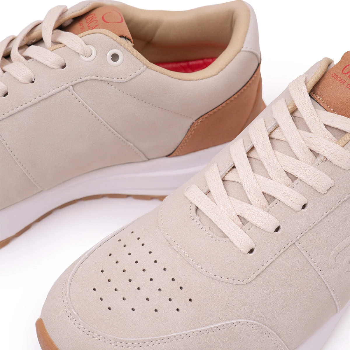 ZAPATILLAS HOMBRE OSCAR DE LA RENTA CASUALES BEIGE ODLR-A40-600 - 4