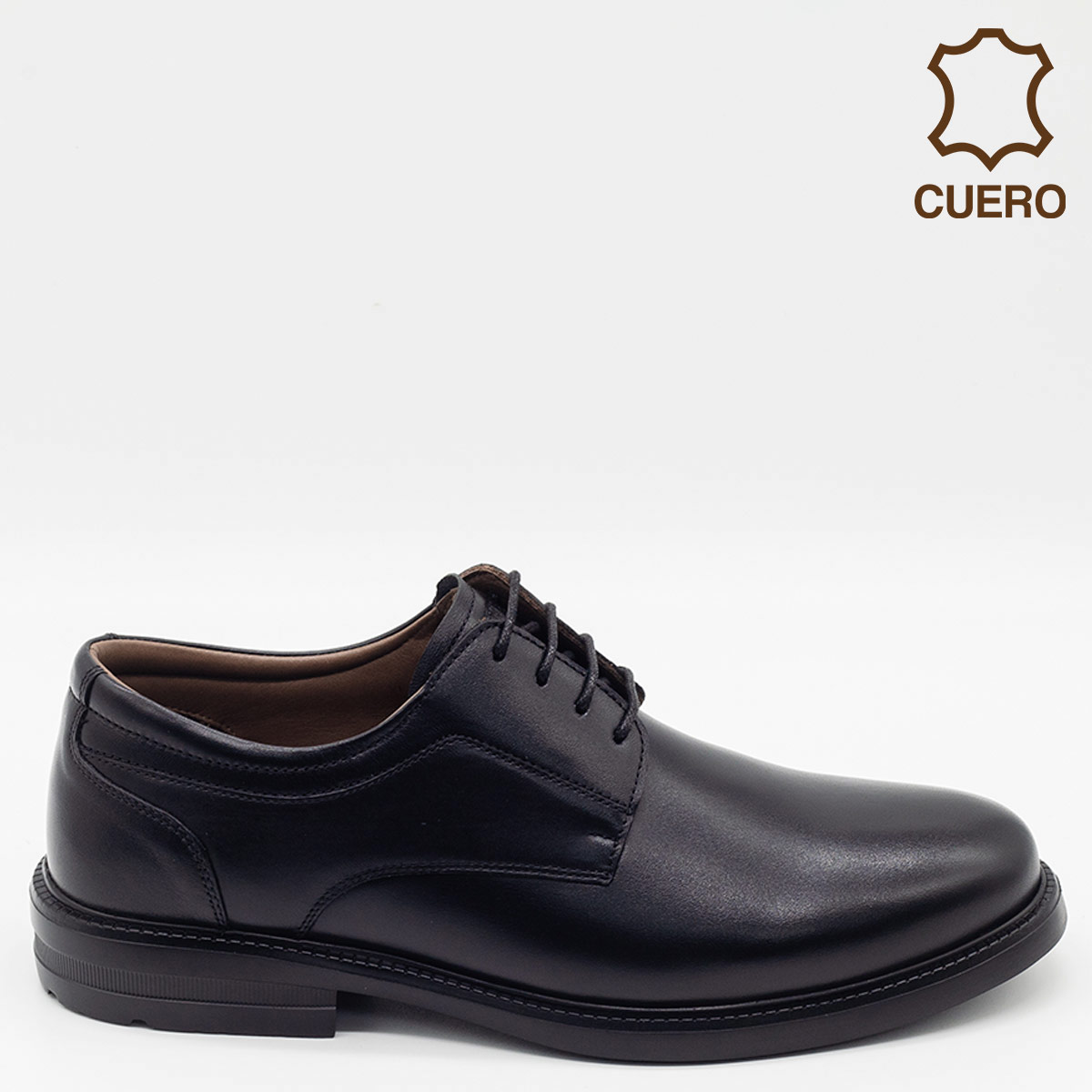 ZAPATOS DE VESTIR HOMBRE DAUSS NEGRO CUERO - 1