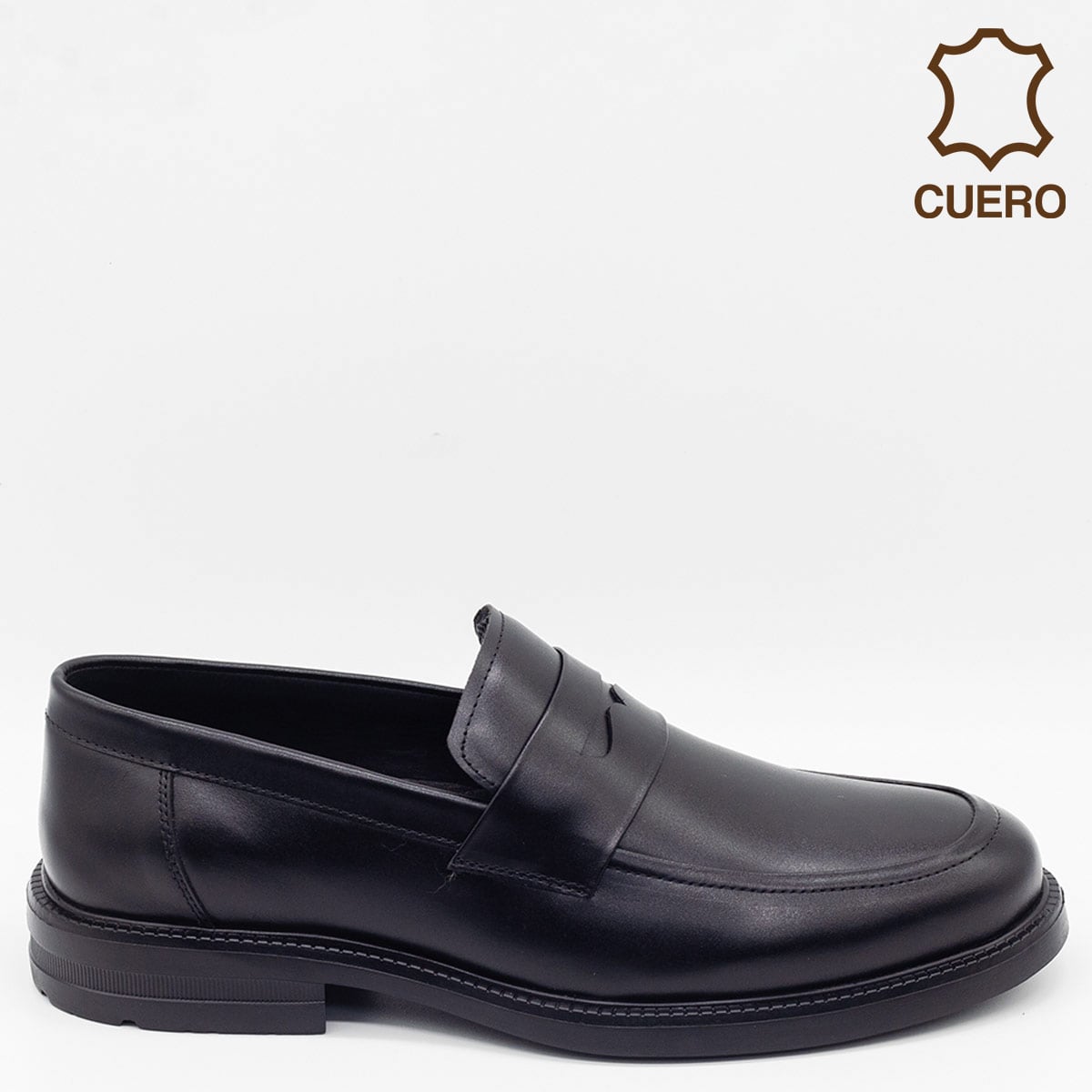 ZAPATOS DE VESTIR HOMBRE DAUSS NEGRO CUERO - 1