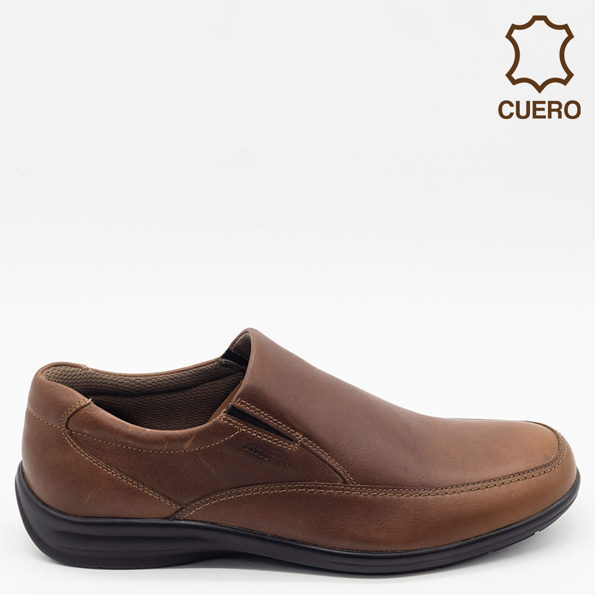 ZAPATOS DE VESTIR HOMBRE DAUSS MARRÓN CUERO - 1