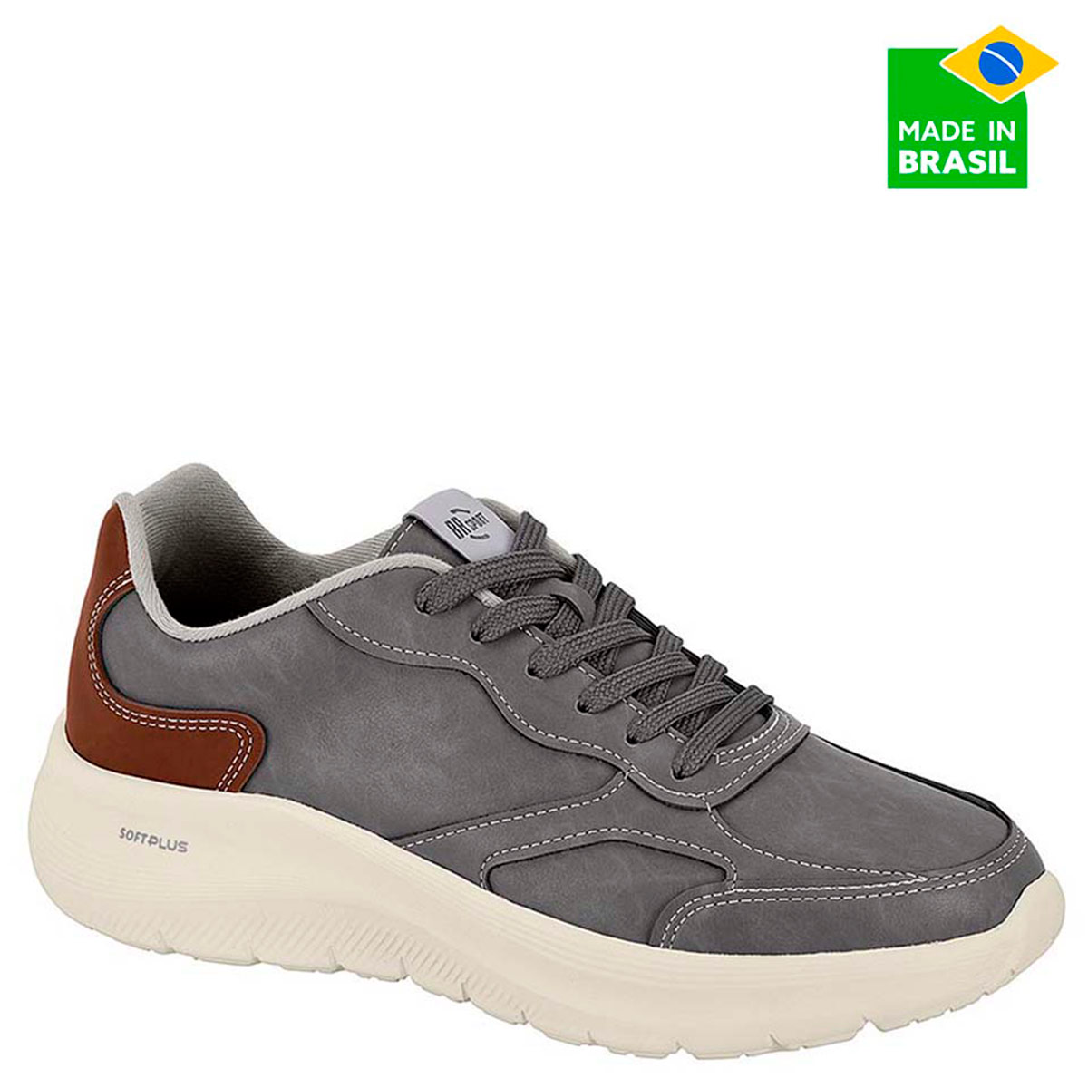 ZAPATILLAS HOMBRE BRSPORT CASUALES GRIS - 1