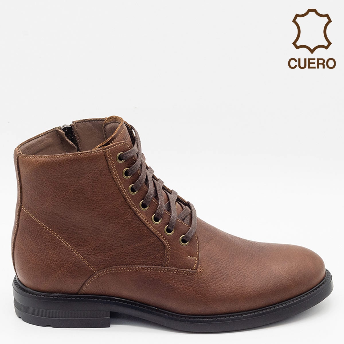 BOTINES HOMBRE DAUSS MARRÓN 4304B CUERO - 1