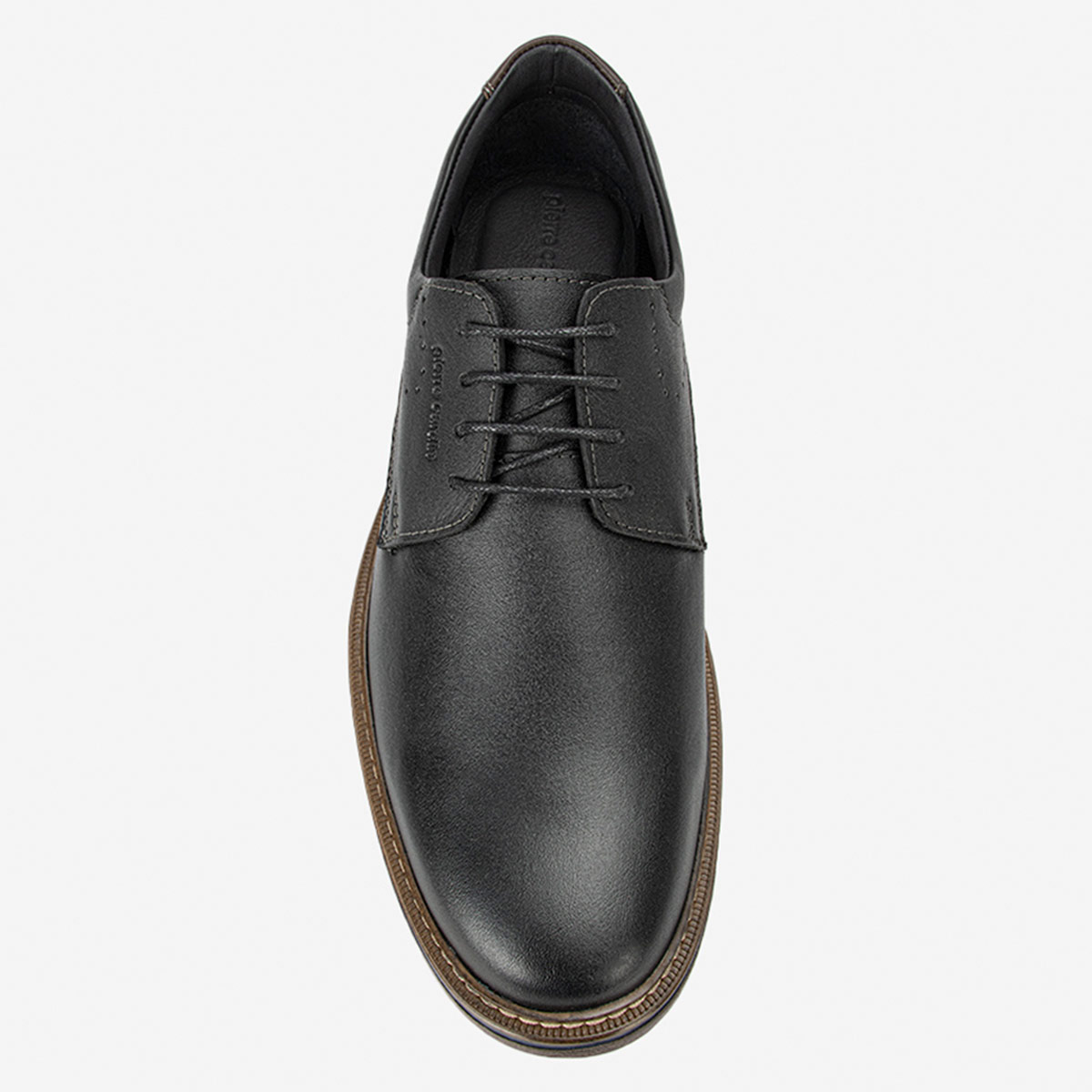 ZAPATOS CASUALES DE CUERO HOMBRES PIERRE CARDIN  NEGRO CL7002 - 4