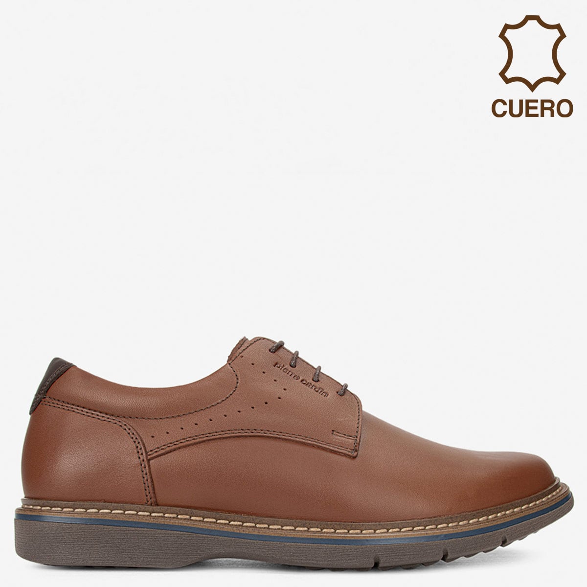 ZAPATOS CASUALES DE CUERO HOMBRE PIERRE CARDIN  MARRÓN CL7002 - 1
