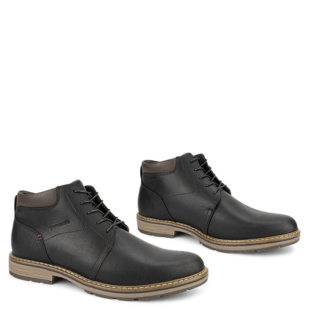ZAPATOS CASUALES DE CUERO HOMBRE PIERRE CARDIN  NEGRO CRA001 - 2