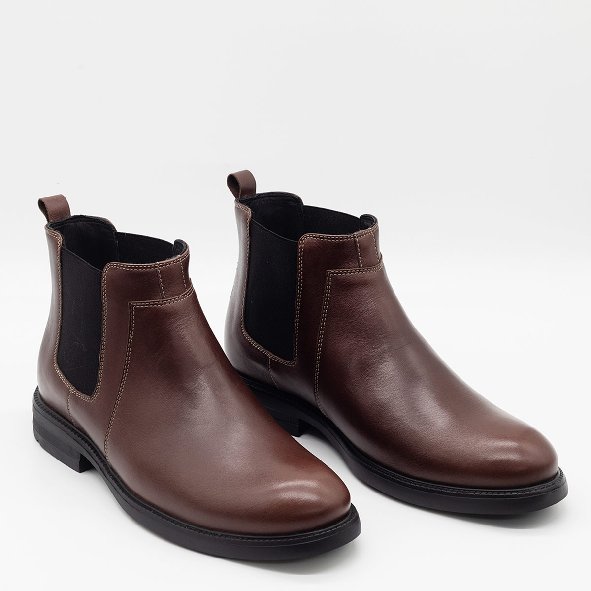 BOTINES HOMBRE DAUSS CUERO MARRÓN - 2