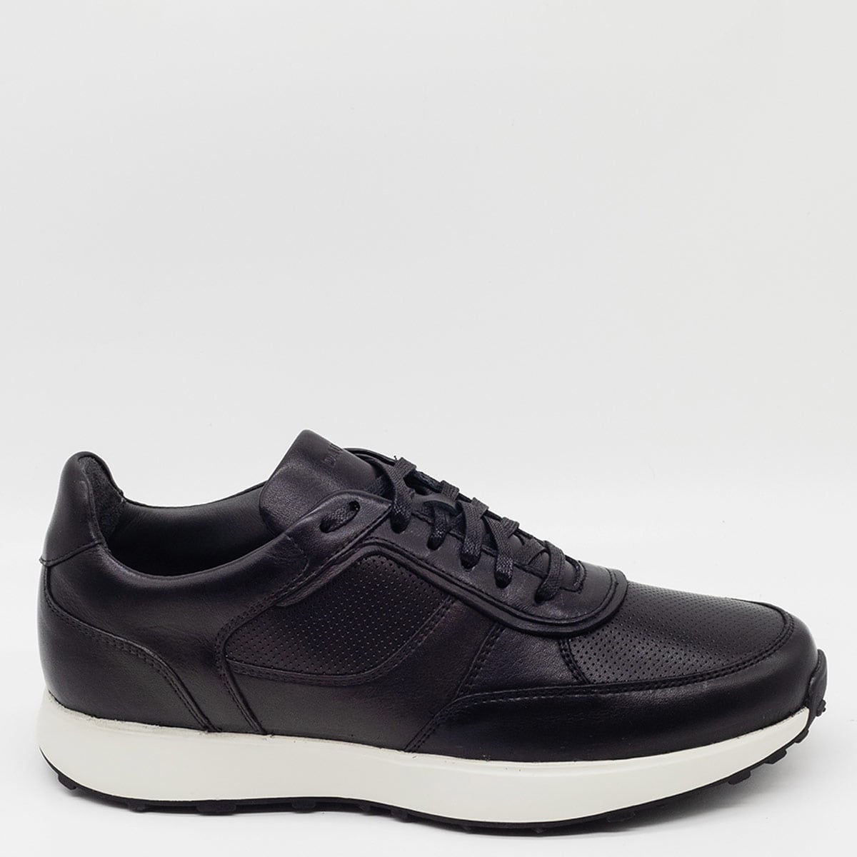 ZAPATILLAS HOMBRE DAUSS CASUALES NEGRO CUERO - 1