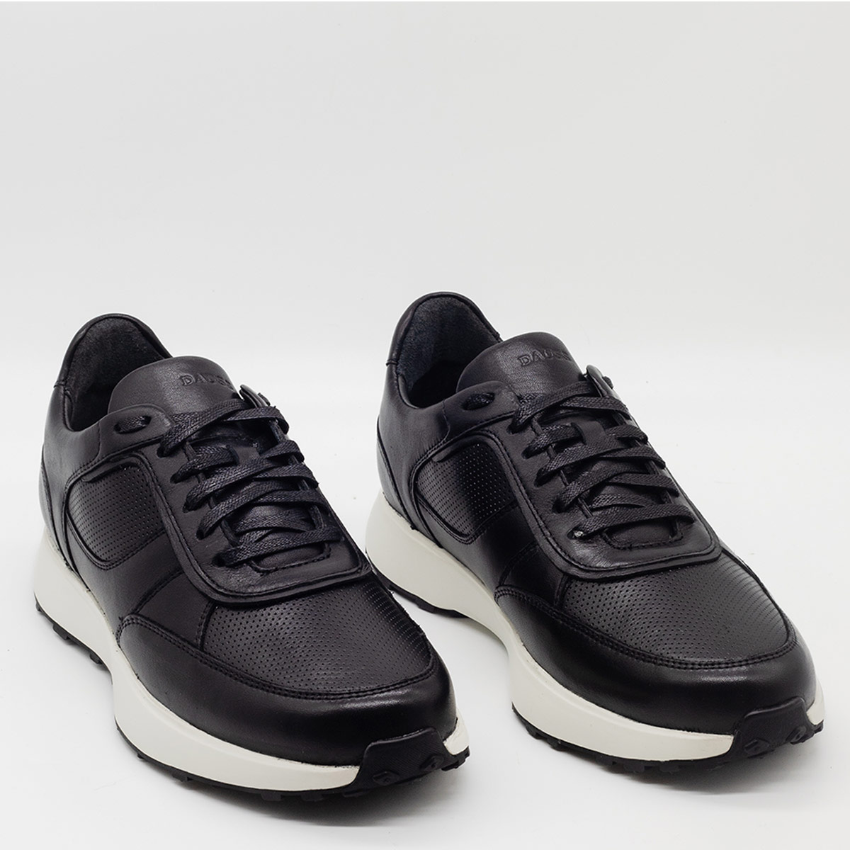 ZAPATILLAS HOMBRE DAUSS CASUALES NEGRO CUERO - 3