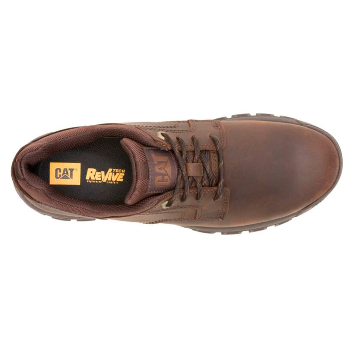 ZAPATILLAS HOMBRE CATERPILLAR CASUALES MARRÓN THRESHOLD LOW CUERO - 6