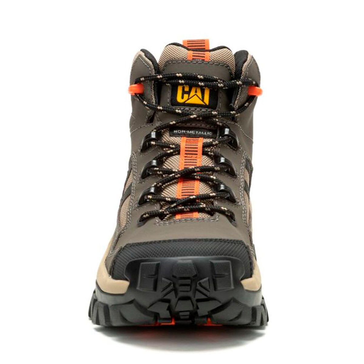 BOTINES HOMBRE CATERPILLAR CUERO GRIS INVADER MID VENT CT - 3