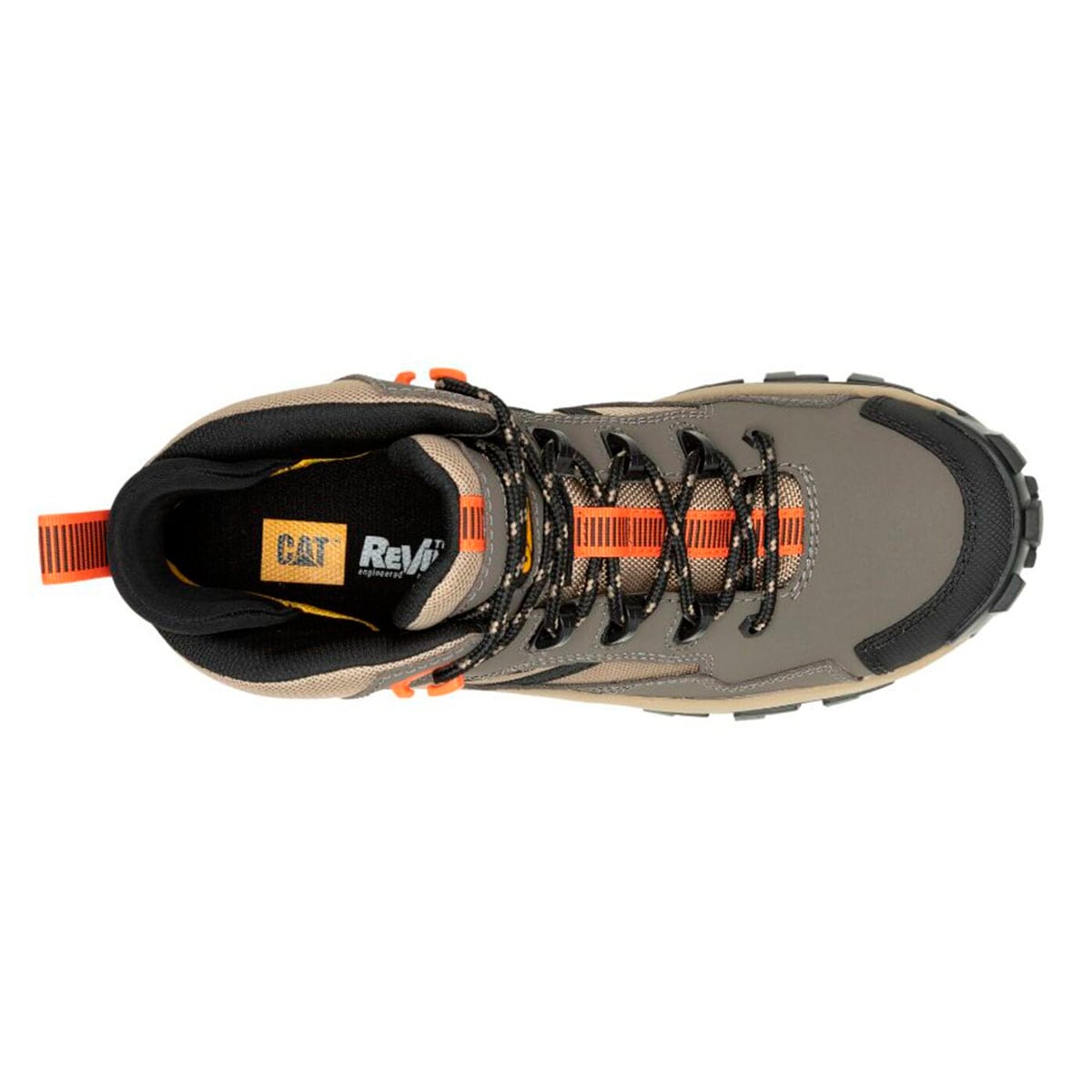BOTINES HOMBRE CATERPILLAR CUERO GRIS INVADER MID VENT CT - 6